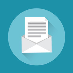 Poster - Envelope Open Mail Icon