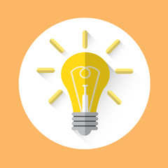 Poster - Light Bulb Icon New Idea Concept