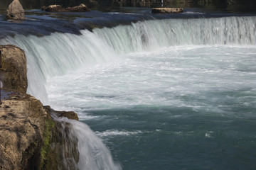 Close-up of the Manavgat waterfall.