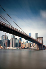 Poster - Brooklyn Bridge and downtown Manhattan