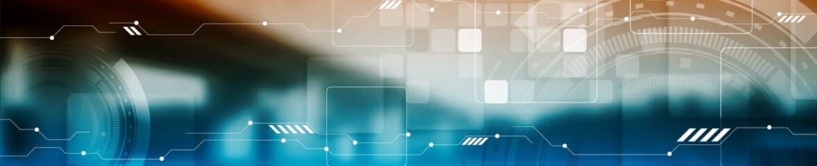 abstract tech industrial web header banner