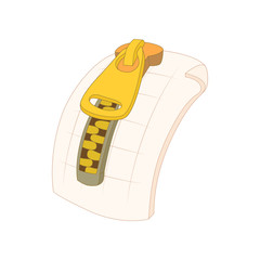 Poster - ZIP file icon in cartoon style