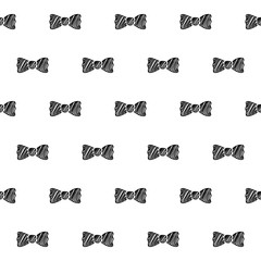 Wall Mural - Bows scribble sketch pattern background.