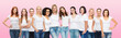 © Syda Productions - group of happy different women in white t-shirts