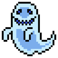 Canvas Print - illustration design pixel art ghost