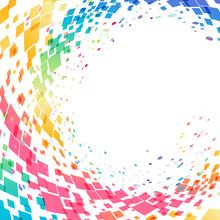 Abstract Multicolored Circle Background