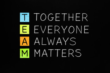 Wall Mural - TEAM Together Everyone Always Matters