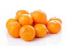 Clementine  Isolated.  Mandarin.  Orange. Tangerine
