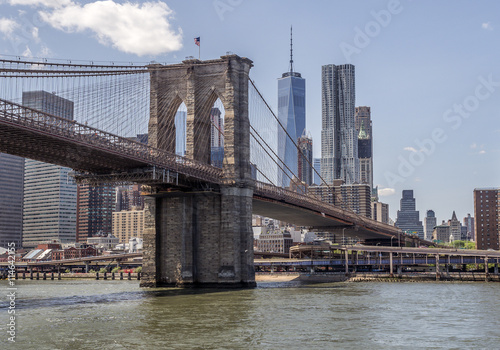 Obraz w ramie Brooklyn Bridge