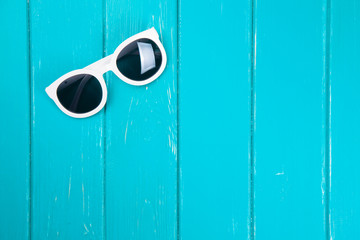 Wall Mural - Stylish white sunglasses