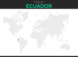  Republic of Ecuador Location Map