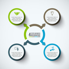 Poster - Vector infographic design template.