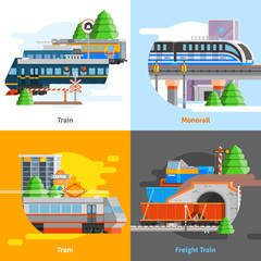 Sticker - Rail Transport 2x2 Design Concept