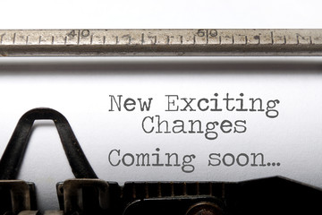 Exciting changes motivational saying