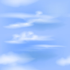 seamless pattern vector realistic isolated clouds on blue sky