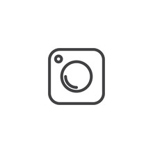 Social Media Icon, Photo Camera Instagram Icons