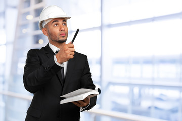 A black man African American Construction Worker