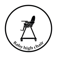 Wall Mural - Baby high chair icon