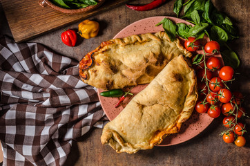 Poster - Calzone pizza rustic