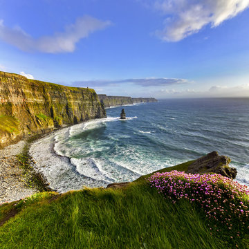 Fototapete -  - Cliffs of Moher at sunset, Co. Clare, Ireland