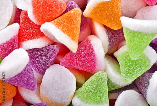 Obraz Dibond Background candy jelly fruit
