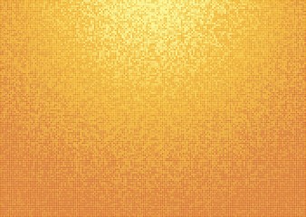 Wall Mural - Orange Mosaic Tile Background #Vector Graphic