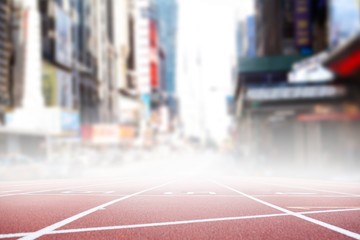 Poster - composite image of race track