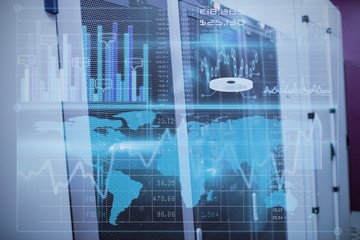 Poster - composite image of business interface