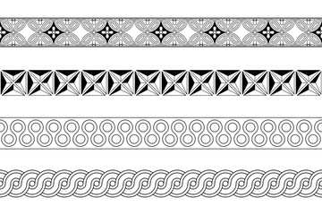 Poster - Seamless meander pattern strip
