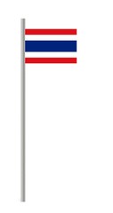 Poster - Drapeau de la Thaïlande