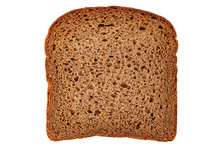 Slice Of The Bread Isolated Over The White Background