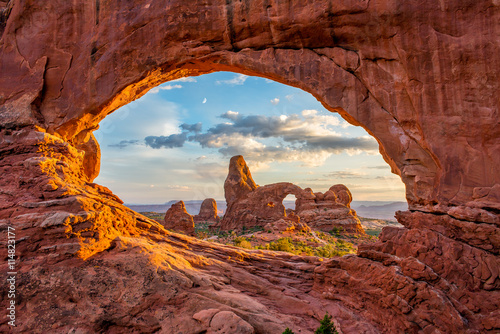 Cuadros en Lienzo Arches Nationl Park, North Window, Utah