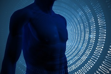 Poster - Composite image of view of a blue body