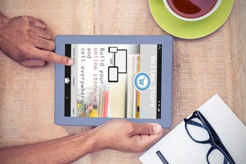 Poster - Composite image of screen of an online store