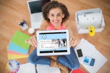 Poster - Composite image of screen of an online store