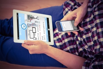 Poster - Composite image of screen of an online store