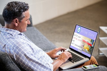 Poster - Composite image of screen of an online store