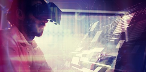 Poster - Composite image of interface