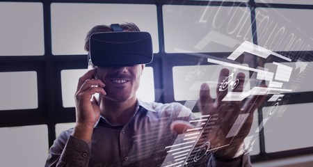 Poster - Composite image of interface