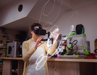 Poster - Composite image of interface