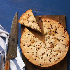 Canvas Print - Round fruit pie