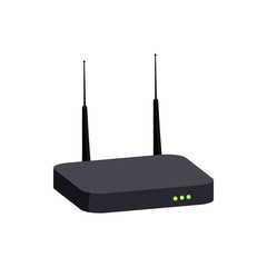 Poster - Router icon in cartoon style on a white background