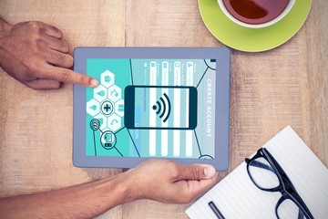 Poster - Composite image of smartphone apps icons