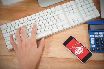 Poster - Composite image of smartphone apps icons