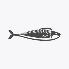 Wall Mural - Fish Icon Design Flat Isolated