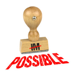 Canvas Print - Possible, Impossible - Stempel