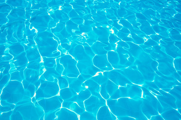  Blue ripped water in swimming pool