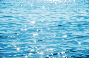 Blue sea water background