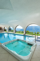 Wall Mural - Indoor swimming pool of a villa