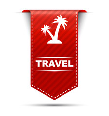 travel, banner travel, red banner travel, red vector banner trav